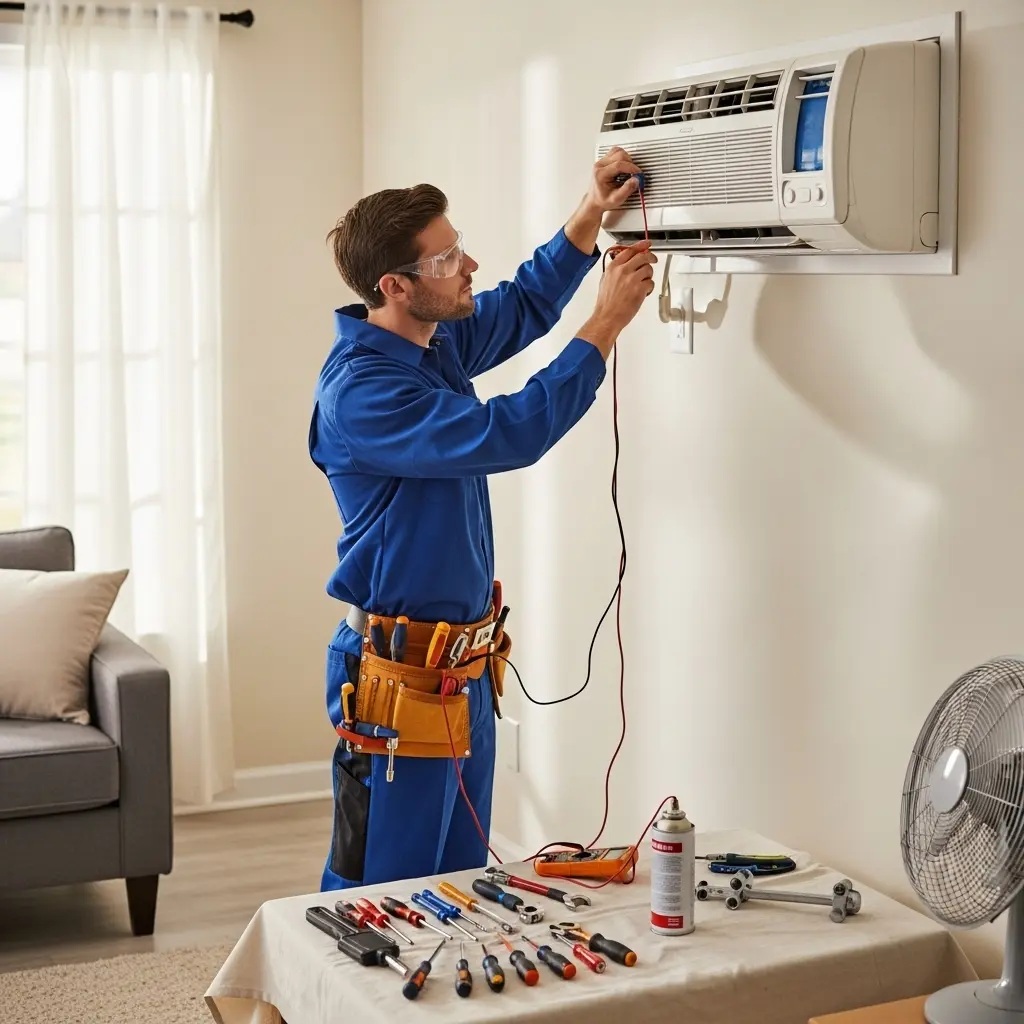 Gölbaşı Vestfrost Vestfrost klima gaz dolumu ve bakım – Enerji verimliliği artırıldı. - Teknik servis örneği